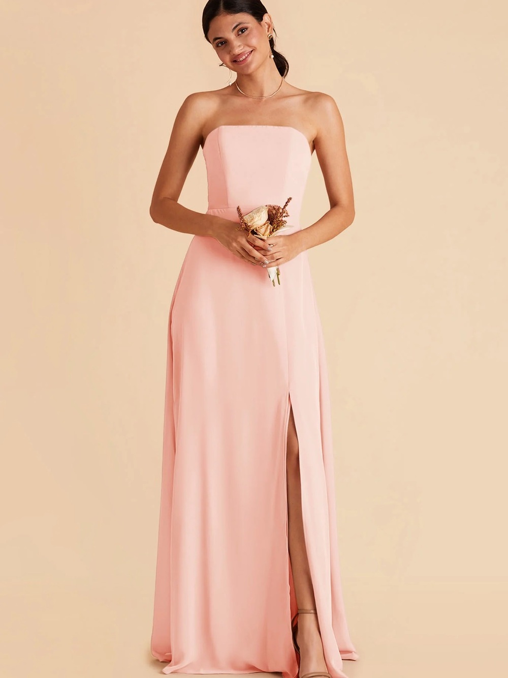 Birdie Grey Blush Pink Chris Convertible Bridesmaid Dress